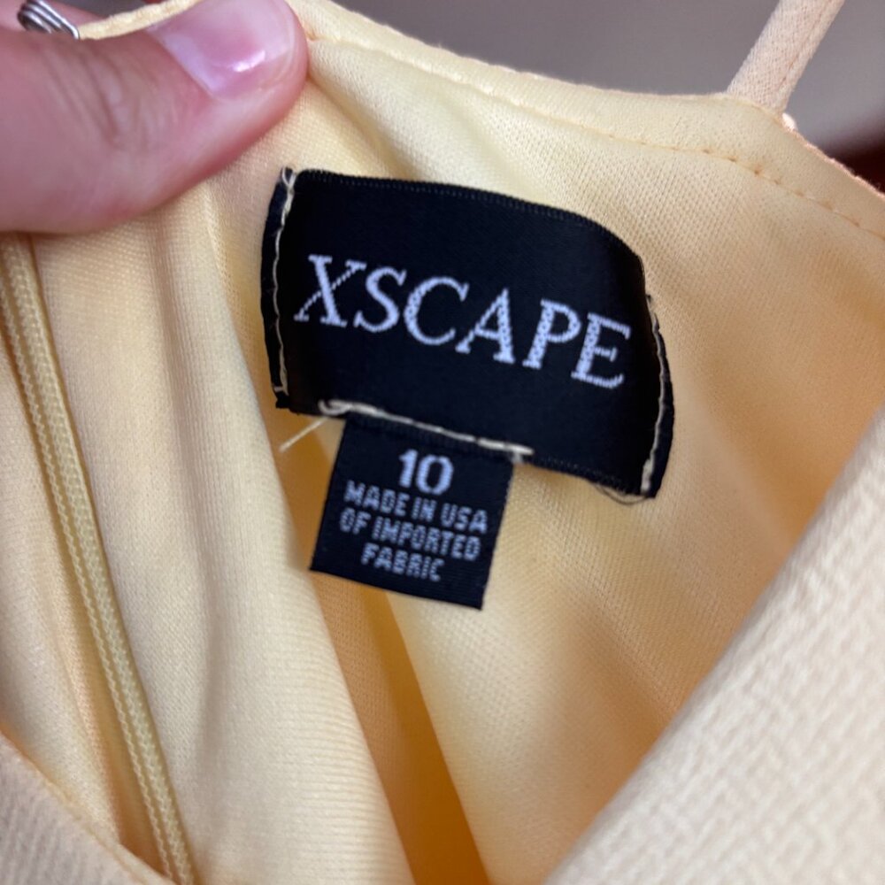 XScape Midi Yellow Ruffled dress - Picture 6 of 7